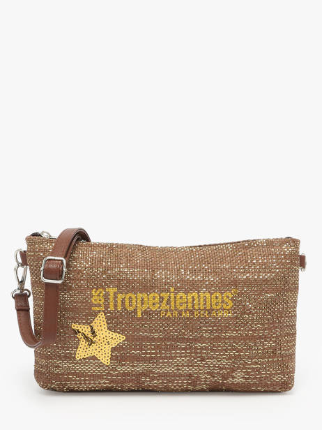 Sac Bandoulière Panama Papier Les tropeziennes Marron panama TZ02