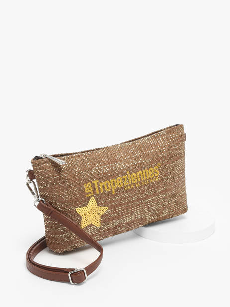 Sac Bandoulière Panama Papier Les tropeziennes Marron panama TZ02 vue secondaire 2