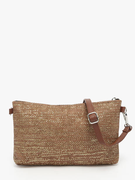 Sac Bandoulière Panama Papier Les tropeziennes Marron panama TZ02 vue secondaire 4