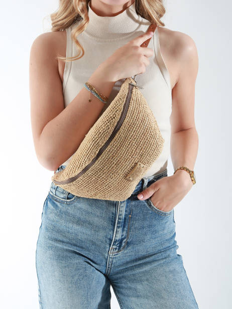 Sac Banane Le voyage en panier Blanc l'atelier du crochet AM777 vue secondaire 1