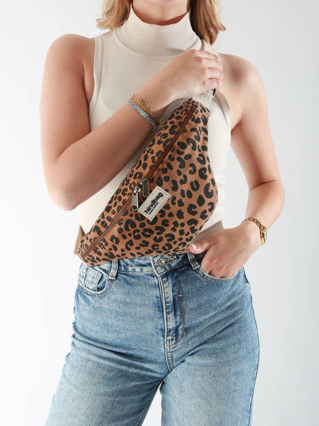 Sac Banane Hindbag Marron leopard LE vue secondaire 1
