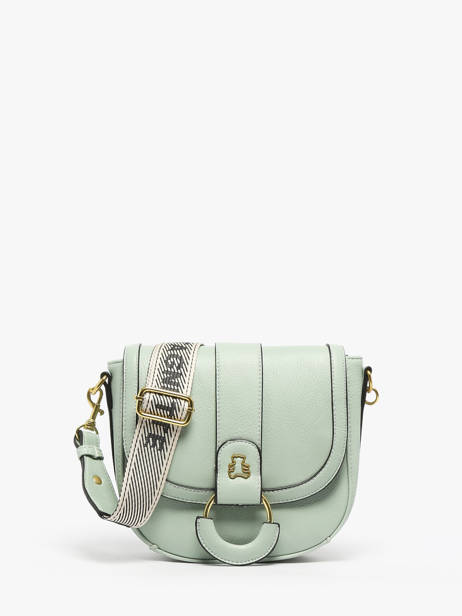 Sac Bandoulière Anneau Lulu castagnette Vert anneau YSEE