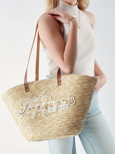Sac Porté épaule Milos Papier Les tropeziennes Beige milos TZ01 vue secondaire 1