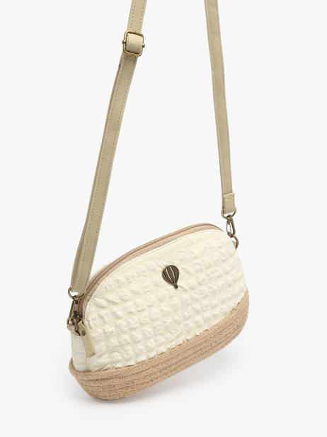 Sac Bandoulière Gaufrette Polyester Le voyage en panier Blanc gaufrette PM883 vue secondaire 2
