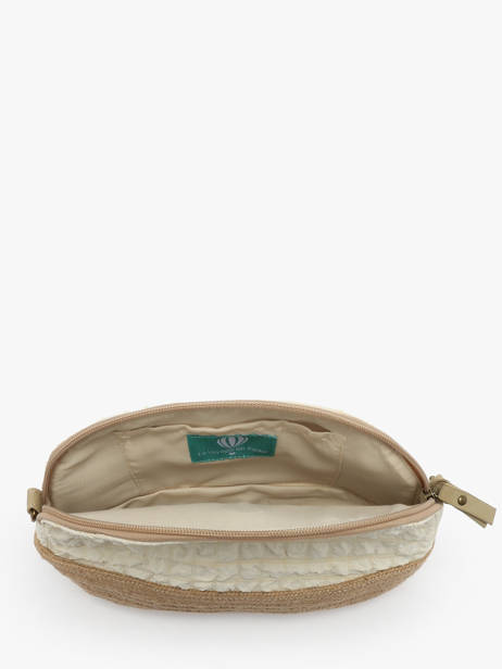 Sac Bandoulière Gaufrette Polyester Le voyage en panier Blanc gaufrette PM883 vue secondaire 3