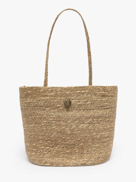 Sac Porté épaule Estival Paille Le voyage en panier Beige estival PM893