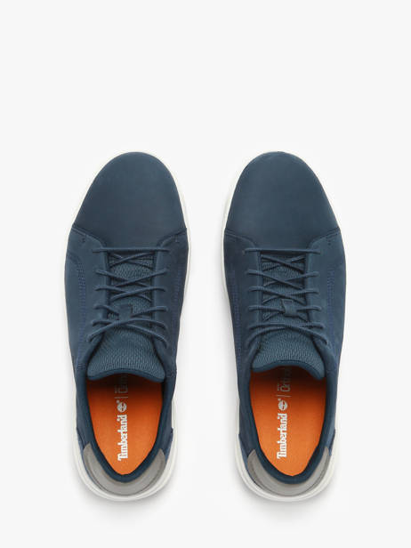 Sneakers Bay Low Lace En Cuir Timberland Bleu men 292C2881 vue secondaire 3