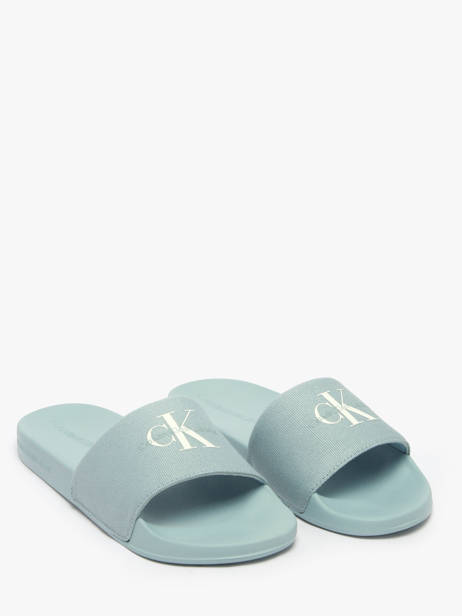 Claquettes Calvin klein jeans Bleu women 183501H vue secondaire 2