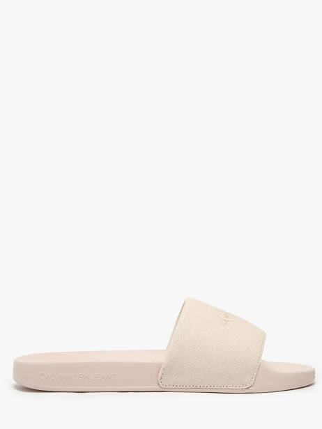 Claquettes Calvin klein jeans Rose women 1835VIC vue secondaire 3