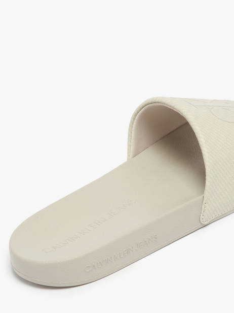 Claquettes Calvin klein jeans Beige men 1269ACF vue secondaire 2