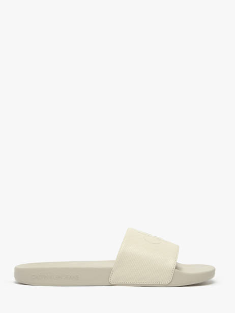 Claquettes Calvin klein jeans Beige men 1269ACF vue secondaire 3