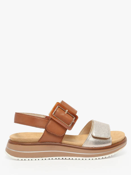 Sandales Semelle Compensée En Cuir Remonte Multicolore women 22