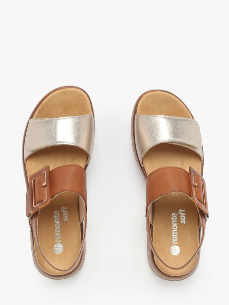 Sandales Semelle Compensée En Cuir Remonte Multicolore women 22 vue secondaire 3
