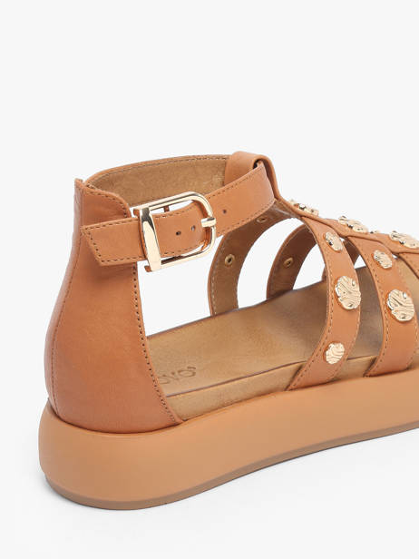 Sandales En Cuir Inuovo Marron women A96039 vue secondaire 2