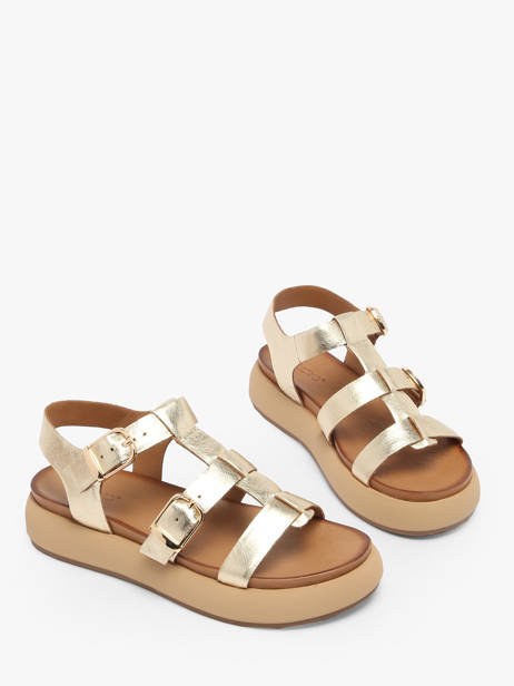 Sandales En Cuir Inuovo Or women A96046 vue secondaire 1