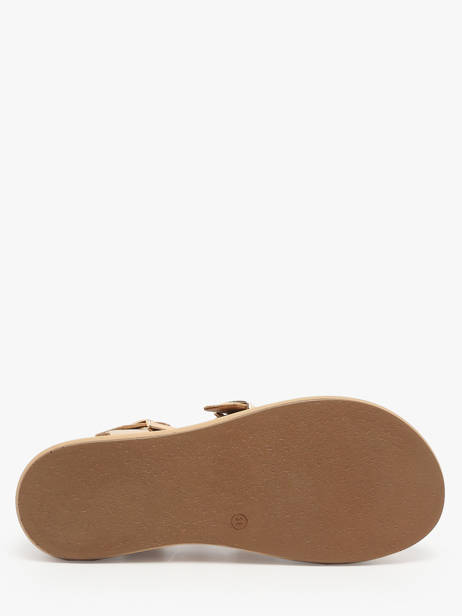 Sandales En Cuir Inuovo Or women A96046 vue secondaire 4