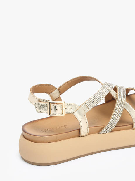 Sandales En Cuir Inuovo Or women A96051 vue secondaire 2