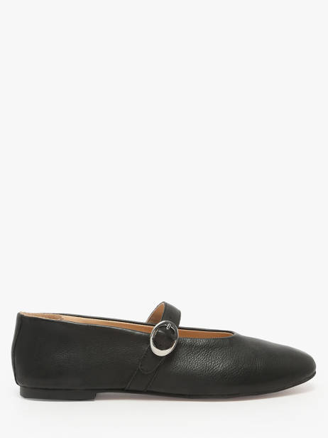 Ballerines Avec Brides En Cuir Inuovo Noir women C11003