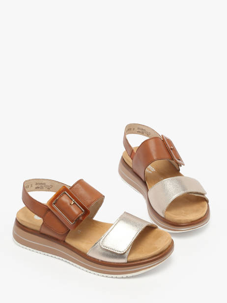 Sandales Semelle Compensée En Cuir Remonte Multicolore women 22 vue secondaire 1