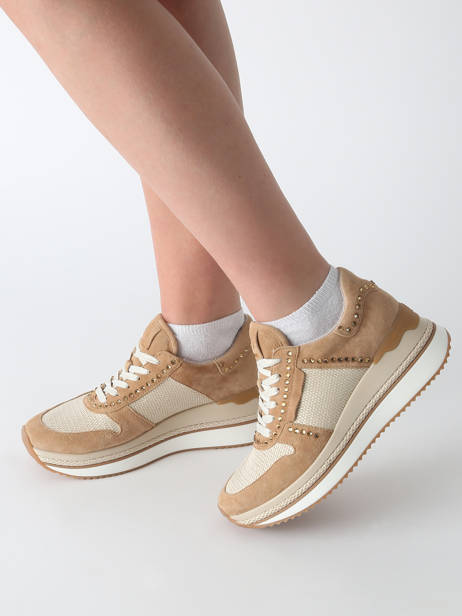 Sneakers Ebreli En Cuir Mam'zelle Beige women CSGAR25 vue secondaire 1