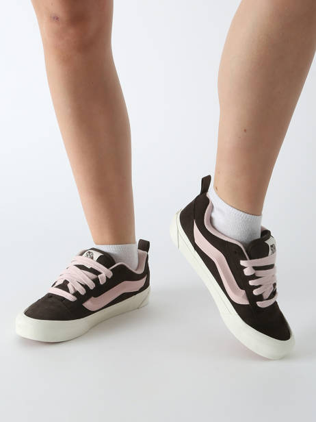 Sneakers Knu Skool En Cuir Vans Marron women D75O3N vue secondaire 1