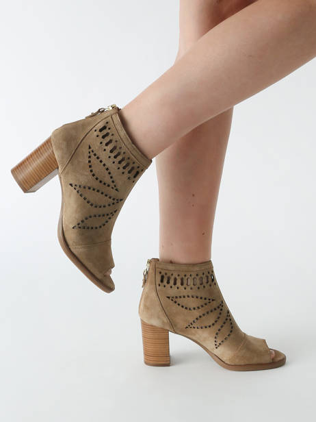 Bottines à Talon Liset En Cuir Alpe Marron women 50941101 vue secondaire 1