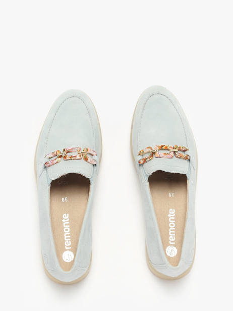 Mocassins En Cuir Remonte Bleu women 12 vue secondaire 3