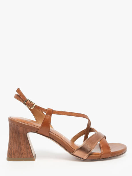 Sandales à Talon En Cuir Tamaris Marron women 44