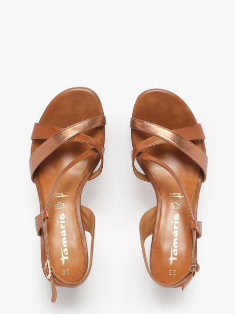 Sandales à Talon En Cuir Tamaris Marron women 44 vue secondaire 3