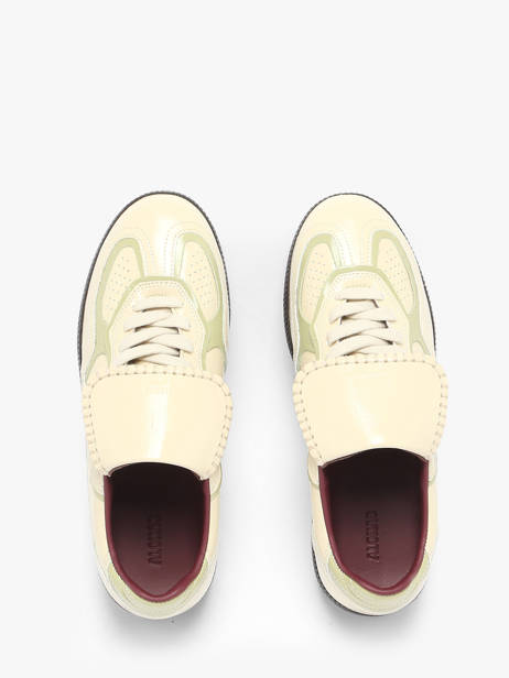 Sneakers En Cuir Alohas Beige women 10082902 vue secondaire 3