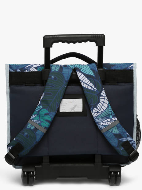 Cartable à Roulettes Enfant 3 Compartiments Cameleon Bleu actual CR41 vue secondaire 4
