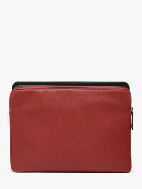 Housse Ordinateur Flandres Pc 15'' Cuir Etrier Rouge flandres EFLA8835 vue secondaire 1