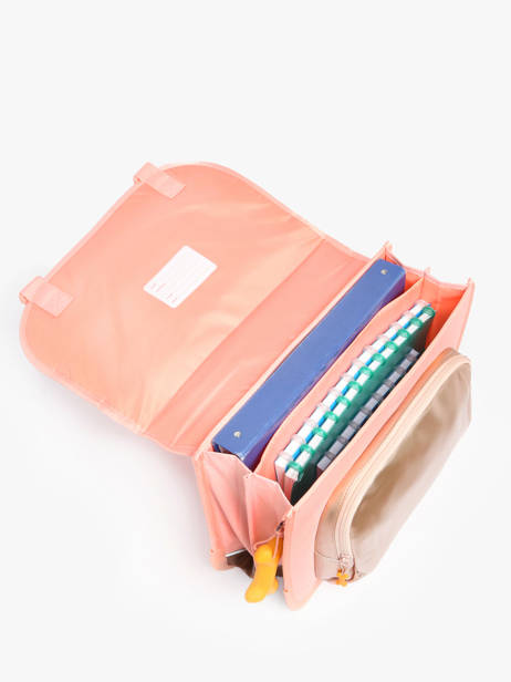 Cartable 2 Compartiments Stones and bones Rose girls G vue secondaire 3