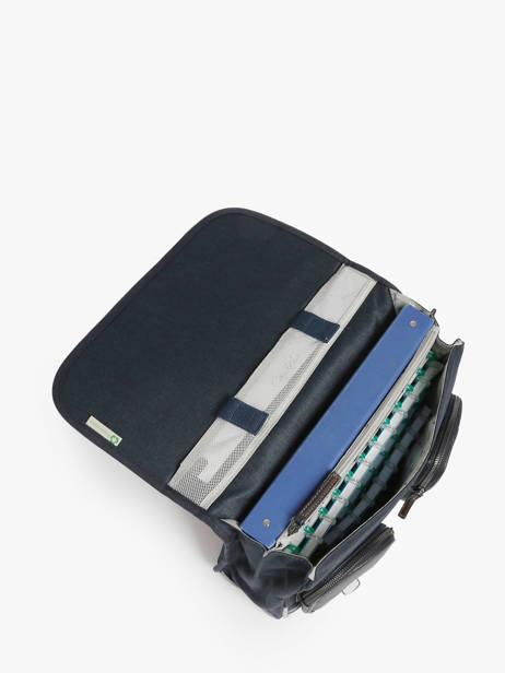 Cartable Enfant 2 Compartiments Cameleon Bleu vintage urban CA35 vue secondaire 3