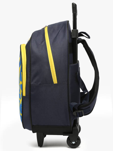 Sac A Dos à Roulettes 1 Compartiment Pokemon Bleu pikachu eclair 25IK204R vue secondaire 2