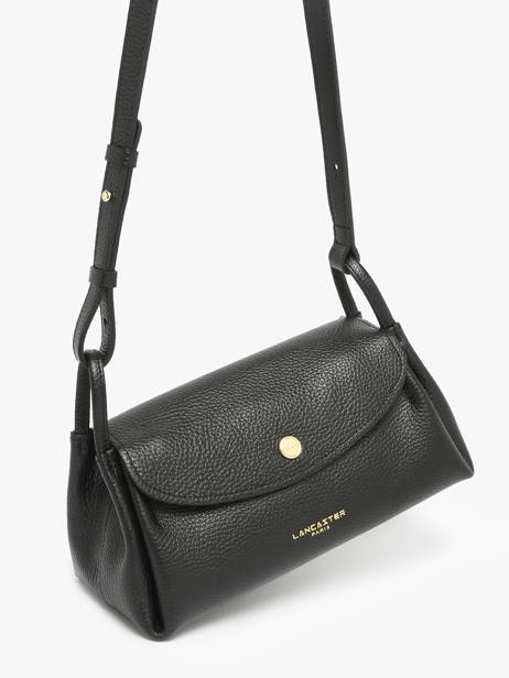 Shoulder Bag Accordeon Double Leather Lancaster Black accordeon double 88 other view 2