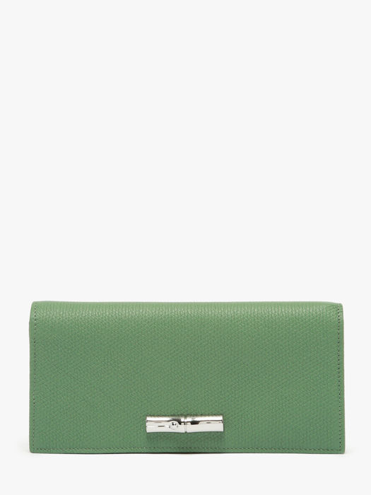 Longchamp Le roseau Wallet Green