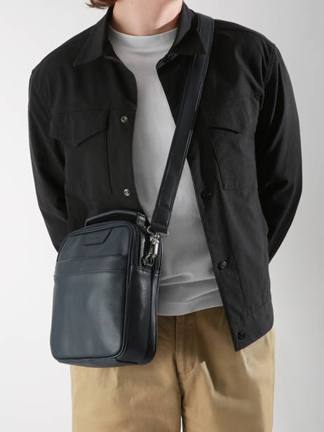 Sac Bandoulière Flandres Cuir Etrier Bleu flandres EFLA732M vue secondaire 1