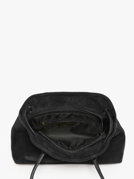 Sac Porté épaule Velvet Cuir Milano Noir velvet VE260610 vue secondaire 3