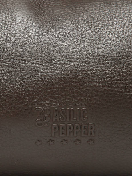 Leather Cow Belt Bag Basilic pepper Brown cow BCOW54 other view 5