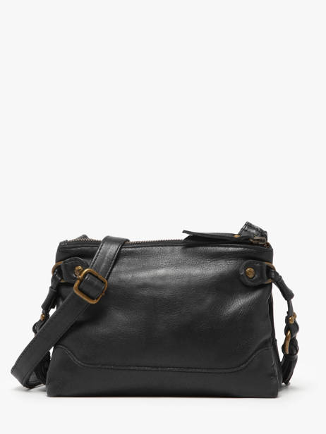 Sac Bandoulière Cow Cuir Basilic pepper Noir cow BCOW82 vue secondaire 4