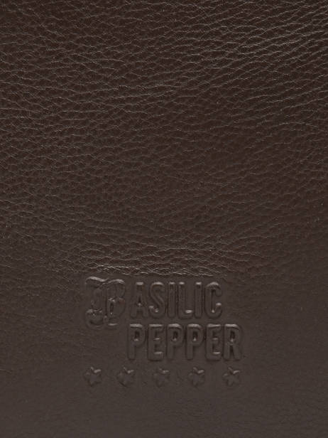 Sac Bandoulière Cow Cuir Basilic pepper Marron cow BCOW2S vue secondaire 5