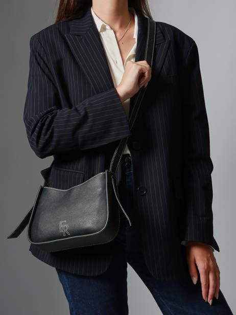 Sac Bandoulière M Foudre Cuir Etrier Noir foudre EFOD089M vue secondaire 1