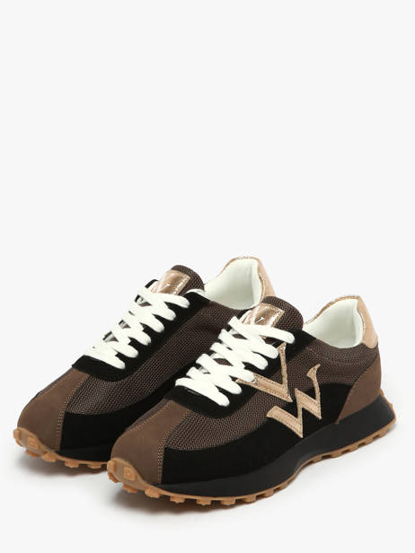 Sneakers Pia Vanessa wu Noir women BK2623NR vue secondaire 2