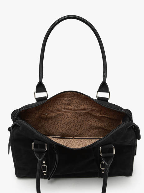 Shoulder Bag Velvet Miniprix Black velvet F7509 other view 2