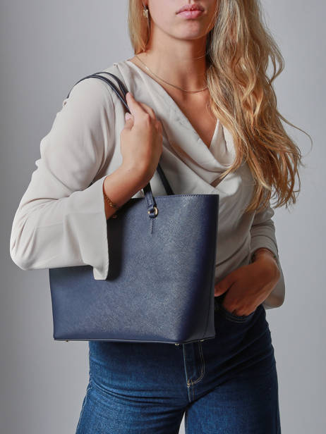 Medium Leather Karly Tote Bag Lauren ralph lauren Blue karly 31924351 other view 1