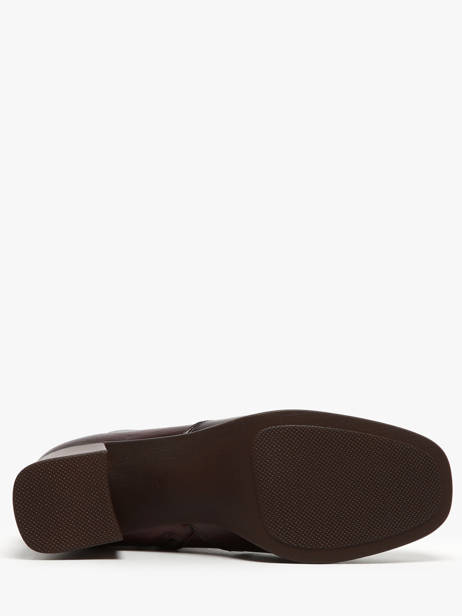 Bottines à Talon Cristel En Cuir Dorking Rouge women D9157 vue secondaire 5