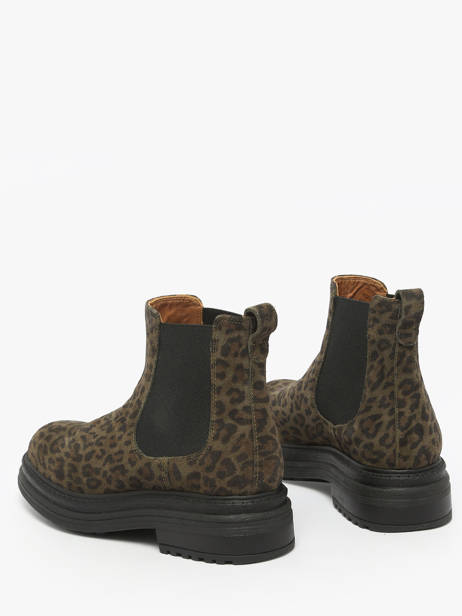 Chelsea Boots En Cuir Aliwell Vert women A0631 vue secondaire 3