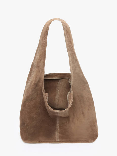 Sac Porté épaule Velvet Cuir Milano Marron velvet VE25065 vue secondaire 3