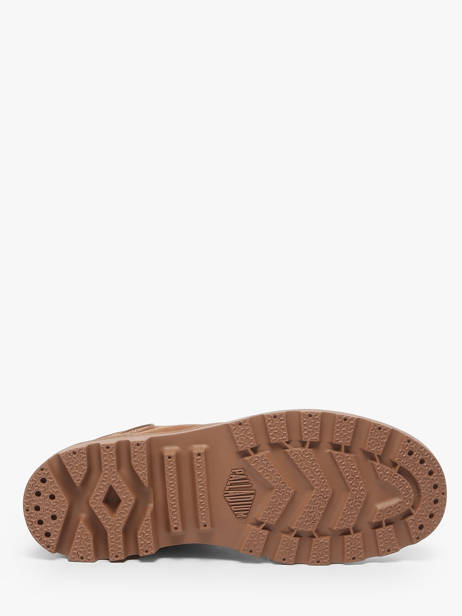 Bottines En Cuir Palladium Marron women 95982291 vue secondaire 5